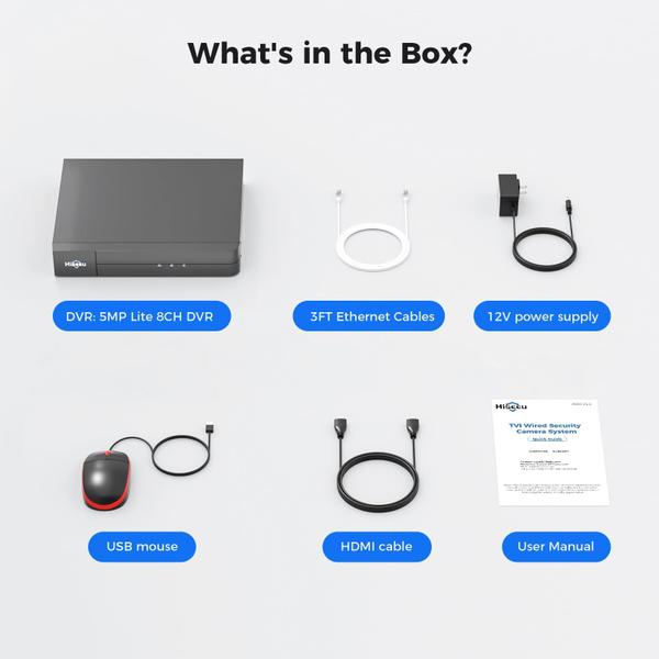 Imagem de Gravador de vídeo digital de segurança DVR Hiseeu 3K 8 canais 5MP