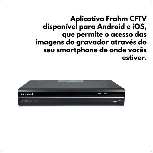 Imagem de Gravador De Vídeo DVR HD FGD50016L 16 Canais 5 MP H.265 HDMI VGA USB Proteção Contra Surtos Frahm - 35004