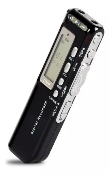 Imagem de Gravador De Voz Digital Com Display 8Gb Saída Para P2 Mp3 Player