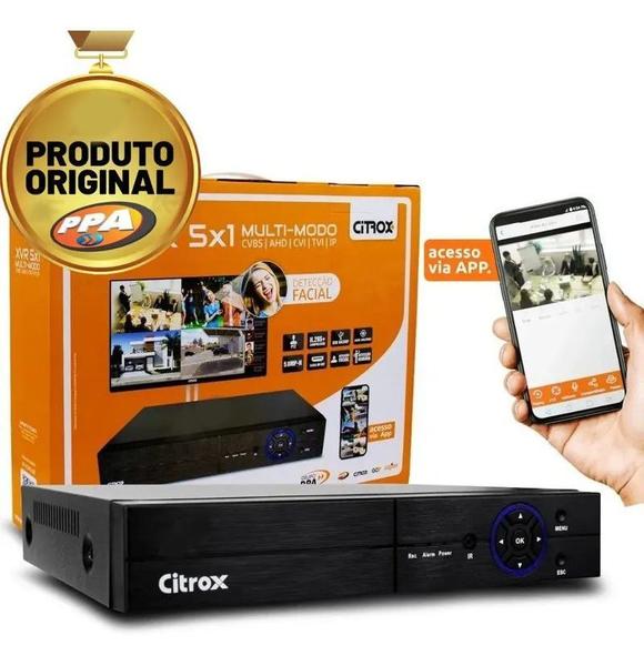 Imagem de Gravador Dvr XVR Full Hd 1080p 8 Canais 5x1 Citrox Ppa