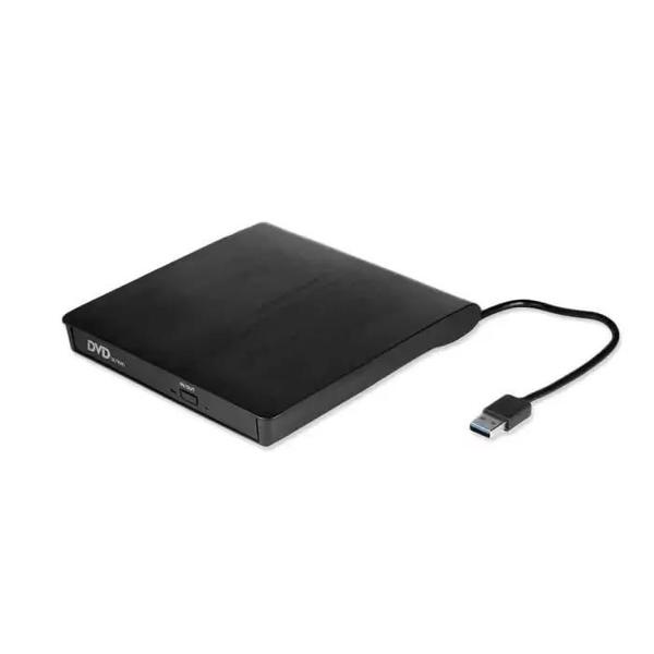 Imagem de Gravador e Leitor de DVD e CD Externo Preto, Usb, Interface e Conectividade USB 3.0 ou 2.0