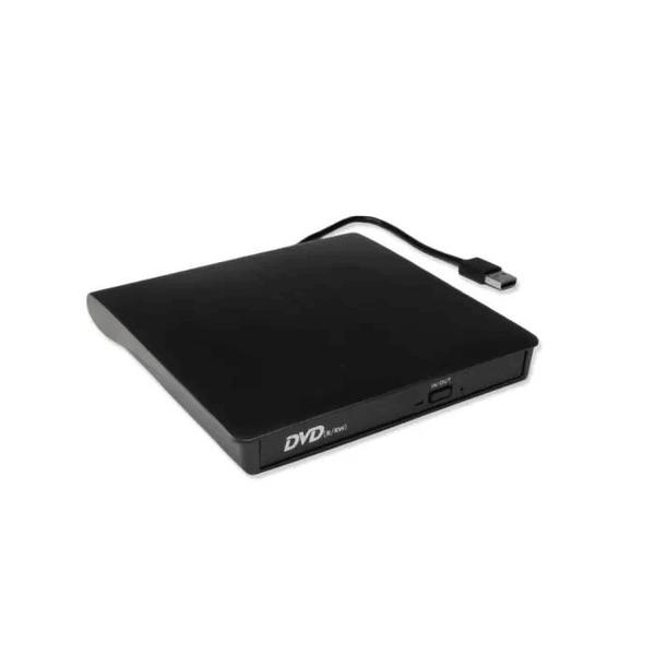 Imagem de Gravador e Leitor de DVD e CD Externo Preto, Usb, Interface e Conectividade USB 3.0 ou 2.0 CD-R 24X CD-RW 16X DVD-R 8X