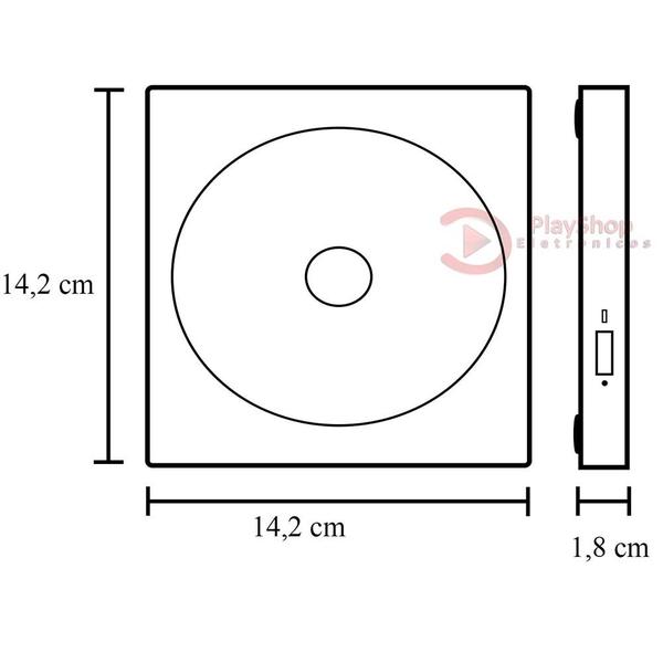 Imagem de Gravador e leitor externo de DVD/CD Slim Preto - Original 5gbs USB 3.0 Plug and Play