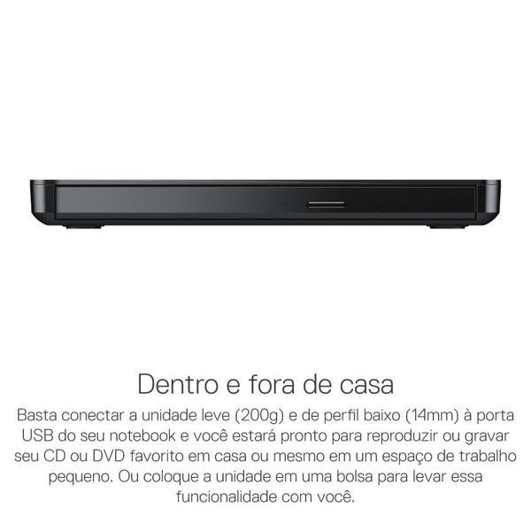 Imagem de Gravador Externo De Dvd/cd Slim Dell Dw316 Preto