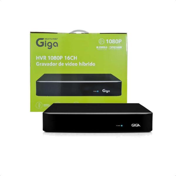 Imagem de Gravador HVR 1080P Híbrido 16 Canais com Saída BNC M3 Suporta Câmera Analógica HD Full HD Câmera IP - Giga GS0488