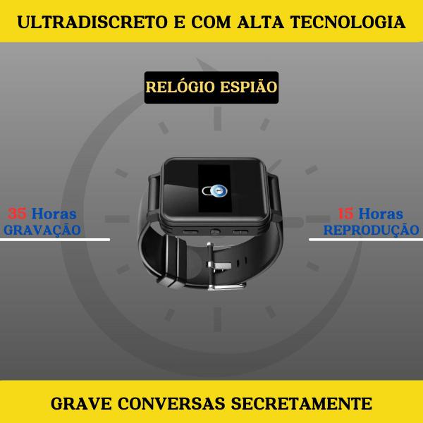 Imagem de Gravador Voz Som Relógio V81 Espião Espia Micro Escuta Digital