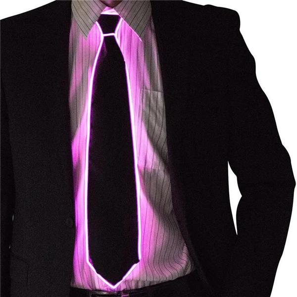 Gravata Luminosa de LED Neon para Festa - Ideal para Halloween, Natal e Shows Imagem de Gravata Luminosa de LED Neon para Festa - Ideal para Halloween, Natal e Shows