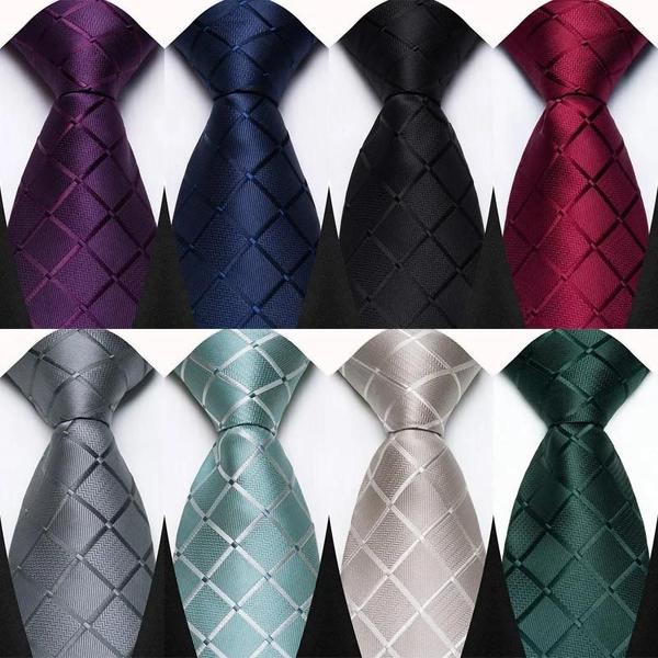 Imagem de Gravata Masculina De 8cm Xadrez Xadrez Jacquard Tecido Luxo Padrinhos Acessórios Formais Para Festa