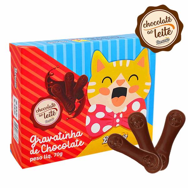 Gravatinha de Chocolate ao Leite Borússia Chocolates - Borússia Chocolates Imagem de Gravatinha de Chocolate ao Leite Borússia Chocolates