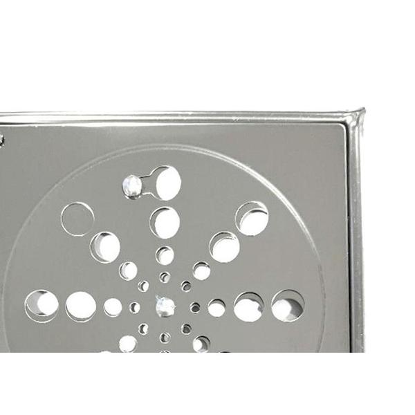 Grelha Aco Inox Quadrada Overtime 10X10Cm Com Fecho + Caixilho Imagem de Grelha Aco Inox Quadrada Overtime 10X10Cm Com Fecho + Caixilho