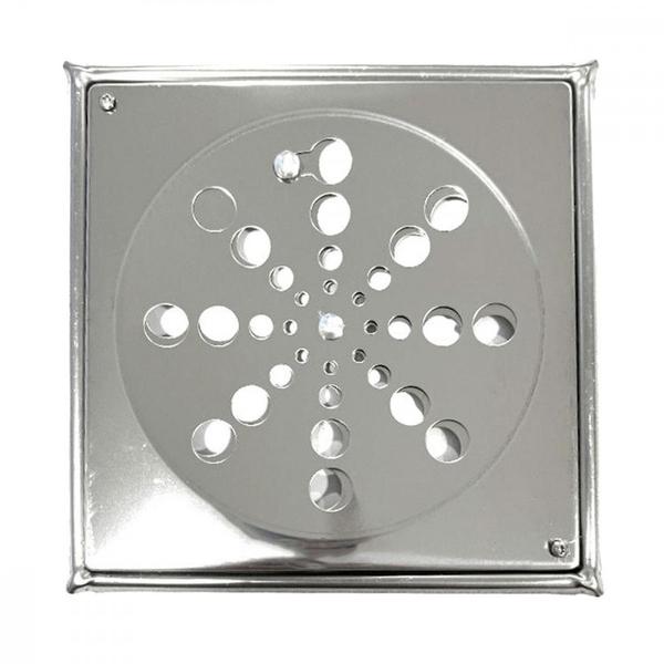 Grelha Aco Inox Quadrada Overtime 10X10Cm Com Fecho + Caixilho Imagem de Grelha Aco Inox Quadrada Overtime 10X10Cm Com Fecho + Caixilho
