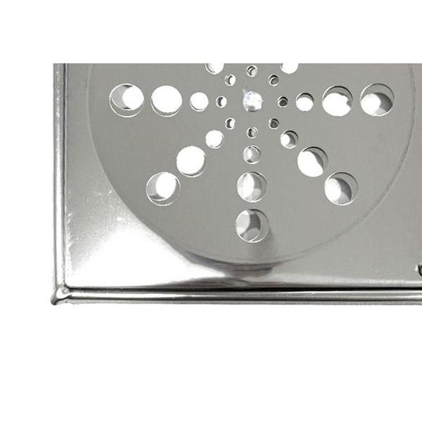 Grelha Aco Inox Quadrada Overtime 10X10Cm Com Fecho + Caixilho Imagem de Grelha Aco Inox Quadrada Overtime 10X10Cm Com Fecho + Caixilho