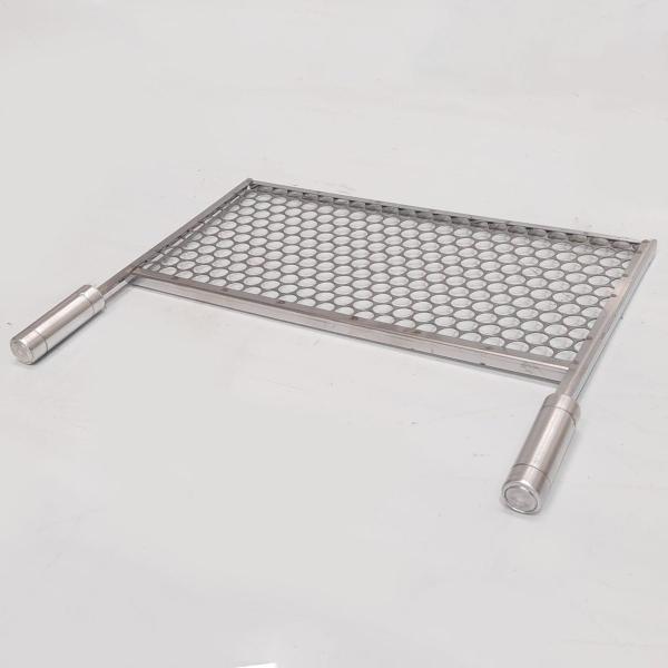 Imagem de Grelha Churrasco Espetinho Movel 53x25,5 Inox Churrasqueira