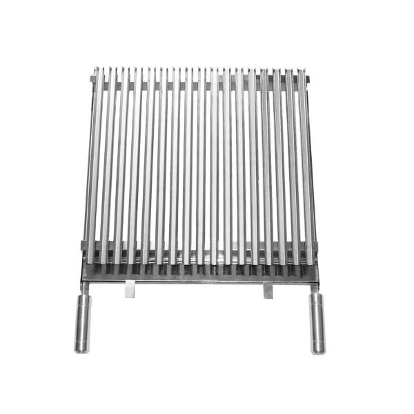 Imagem de Grelha Churrasco Parrilla Argentina 40x45cm Inox Al + Escova de Aço para limpeza