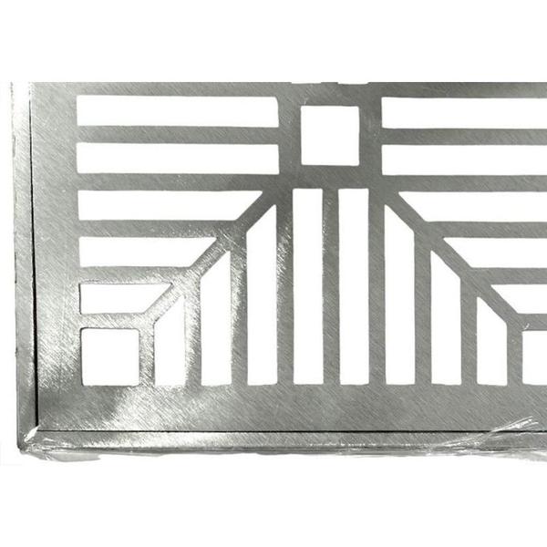 Imagem de Grelha De Aluminio Com Porta Grelha Quadrada 30X30Cm