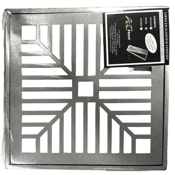 Imagem de Grelha De Aluminio Com Porta Grelha Quadrada 30X30Cm - AC VENT