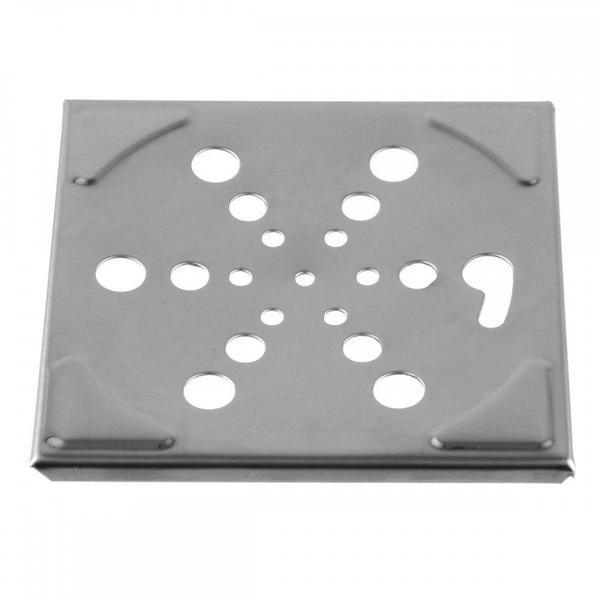 Grelha Inox Hidrolar Quadrada 10Cm Fixa 30585 Imagem de Grelha Inox Hidrolar Quadrada 10Cm Fixa 30585