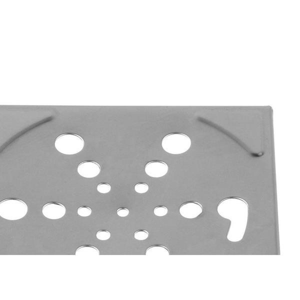 Grelha Inox Hidrolar Quadrada 10Cm Fixa 30585 Imagem de Grelha Inox Hidrolar Quadrada 10Cm Fixa 30585