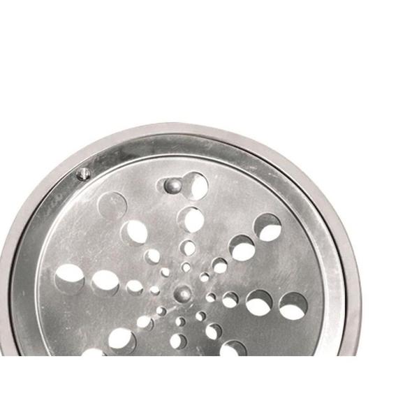 Grelha Inox Overtime Caixilho Redondo 10Cm Fechamento 200009 Imagem de Grelha Inox Overtime Caixilho Redondo 10Cm Fechamento 200009