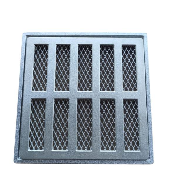 Grelha Linear 15x15 Com Suporte Aluminio E Tela Anti Insetos - Ficone - Ficone Reis Imagem de Grelha Linear 15x15 Com Suporte Aluminio E Tela Anti Insetos - Ficone