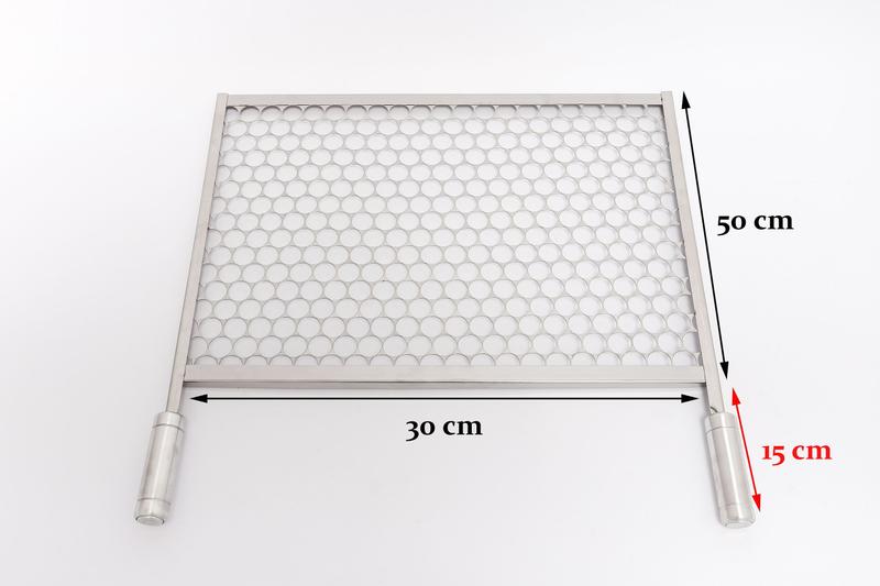 Imagem de Grelha Moeda 30x50 cm de Inox para Churrascos