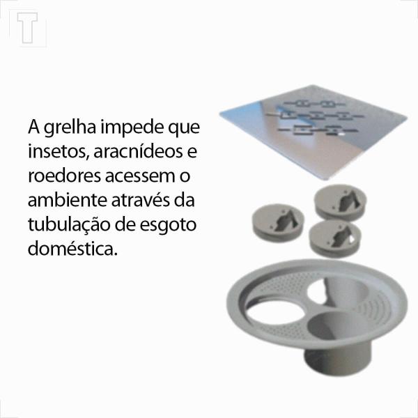 Grelha para caixa sifonada quadrada 150mm polida elleve 4025 - RALO LINEAR Imagem de Grelha para caixa sifonada quadrada 150mm polida elleve 4025