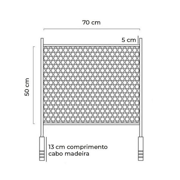 Imagem de Grelha Para Churrasqueira (L) 70 x (C) 50 Fz - Fundição Petrópolis
