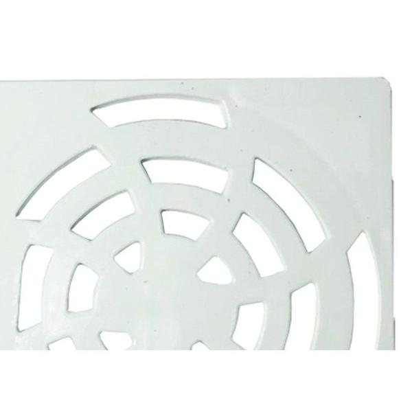 Grelha Plast Quadr Branco 10X10 Luconi Imagem de Grelha Plast Quadr Branco 10X10 Luconi