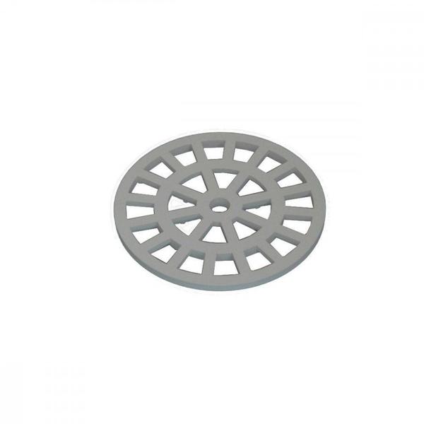 Grelha Plastica Dacunha Redonda Cromada 10X10 7898076894455 Imagem de Grelha Plastica Dacunha Redonda Cromada 10X10 7898076894455