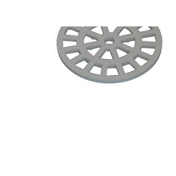 Grelha Plastica Dacunha Redonda Cromada 10X10 7898076894455 Imagem de Grelha Plastica Dacunha Redonda Cromada 10X10 7898076894455