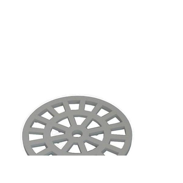 Grelha Plastica Dacunha Redonda Cromada 10X10 7898076894455 Imagem de Grelha Plastica Dacunha Redonda Cromada 10X10 7898076894455