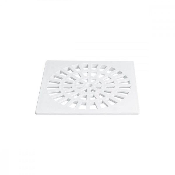 Grelha Plastica Herc Quadrada Branca 15X15 284 - Kit C/6 Imagem de Grelha Plastica Herc Quadrada Branca 15X15 284 - Kit C/6