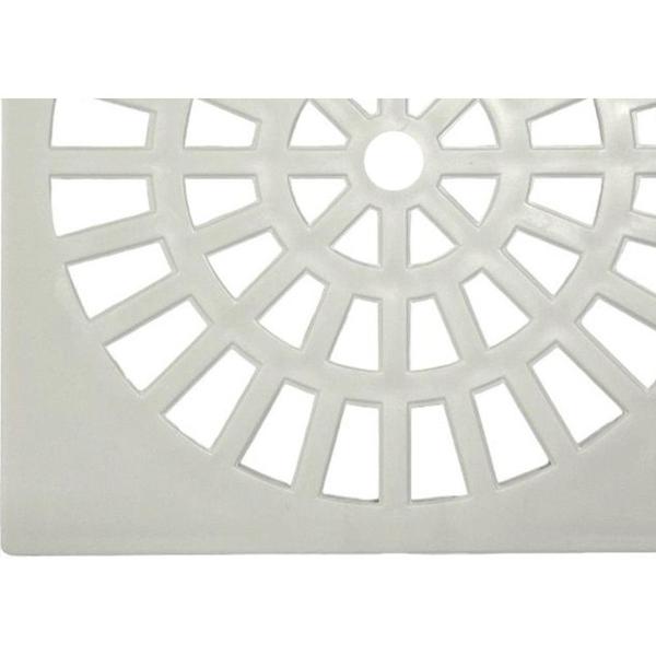 Imagem de Grelha Plastica Quadrada Branca Herc 15X15Cm - 2284 - Kit C/6 Pecas