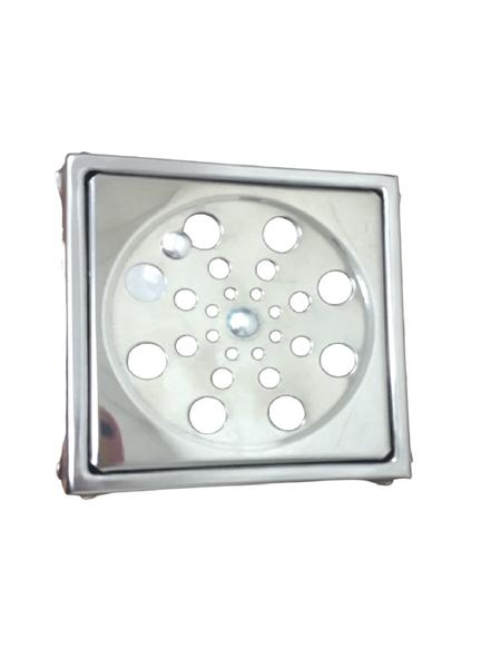 Imagem de Grelha Quadrada 10cm Com Caixilho Forusi Inox 1610