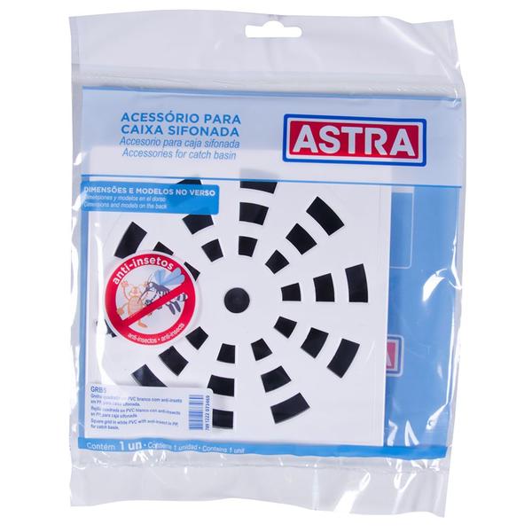 Grelha Quadrada 15 x 15cm com Anti-Inseto em PVC Branco Modelo II Astra Imagem de Grelha Quadrada 15 x 15cm com Anti-Inseto em PVC Branco Modelo II Astra