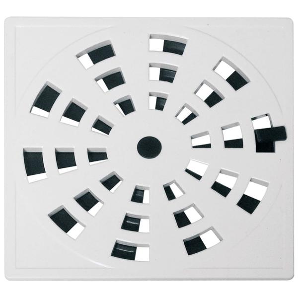 Imagem de Grelha Quadrada 15 x 15cm com Anti-Inseto em PVC Branco Modelo II Astra