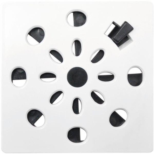 Grelha Quadrada 9,4 x 9,4cm com Anti-Inseto em PVC ralo - ASTRA Imagem de Grelha Quadrada 9,4 x 9,4cm com Anti-Inseto em PVC ralo - ASTRA