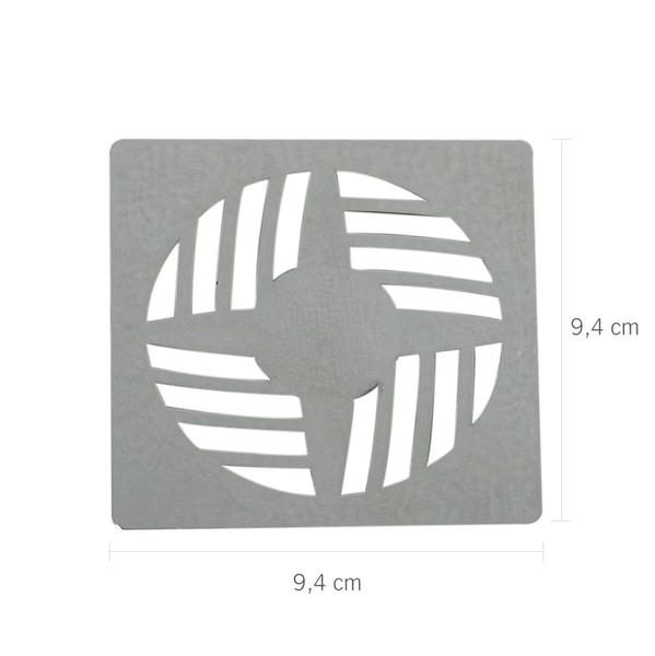 Grelha Quadrada 9,4 x 9,4cm em ABS Cromado Astra Imagem de Grelha Quadrada 9,4 x 9,4cm em ABS Cromado Astra
