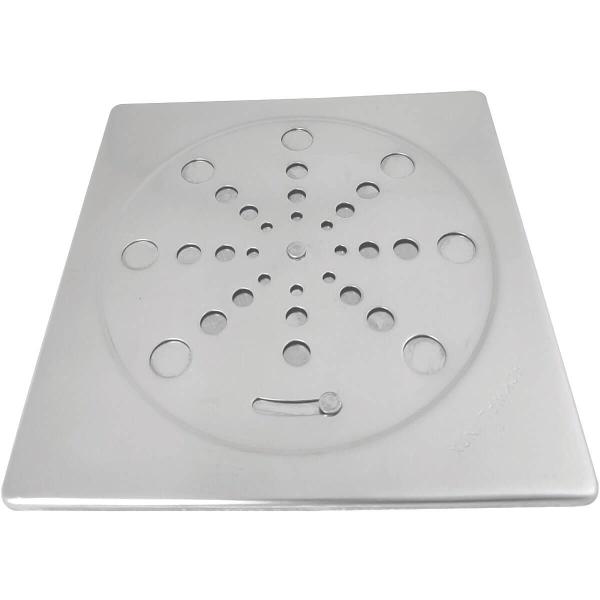 Grelha Quadrada Aço Inox 15x15 com Fecho Ralo de Banheiro Jackwal Standard sem Moldura Imagem de Grelha Quadrada Aço Inox 15x15 com Fecho Ralo de Banheiro Jackwal Standard sem Moldura