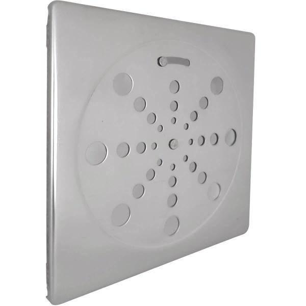 Grelha Quadrada Aço Inox 15x15 com Fecho Ralo de Banheiro Jackwal Standard sem Moldura Imagem de Grelha Quadrada Aço Inox 15x15 com Fecho Ralo de Banheiro Jackwal Standard sem Moldura