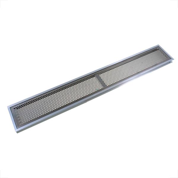 Imagem de Grelha ralo linear inox perfurada jjm 15x100