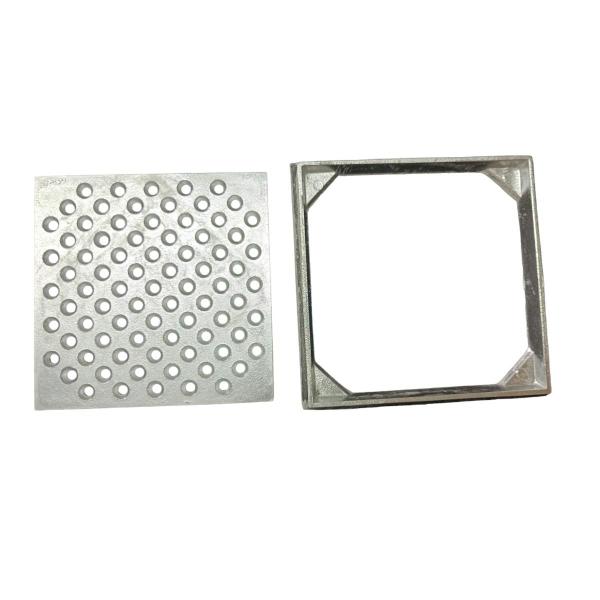 Grelha Ralo Pluvial 15x15 Aluminio Anti Inseto e Suporte - Ficone & Reis Imagem de Grelha Ralo Pluvial 15x15 Aluminio Anti Inseto e Suporte