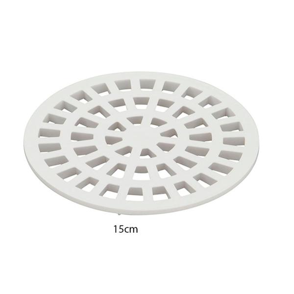 Grelha Redonda 15x15 PVC Branca Krona Imagem de Grelha Redonda 15x15 PVC Branca Krona