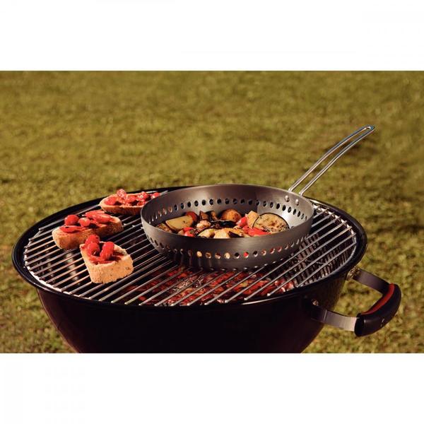 Imagem de Grelha Wok Furada Tramontina Churrasco em Alumínio Anodizado com Cabo 26 cm