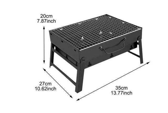 Imagem de Grelhador a carvão portátil Generico 13125 com rede de grelha