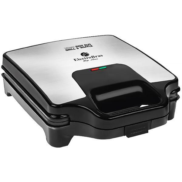 Imagem de Grill 2 Em 1 Electrobras Inox Duo EBGW-03 1.600 Watts 220 - 240 V ~ 50/60 HZ - Preto/Prata