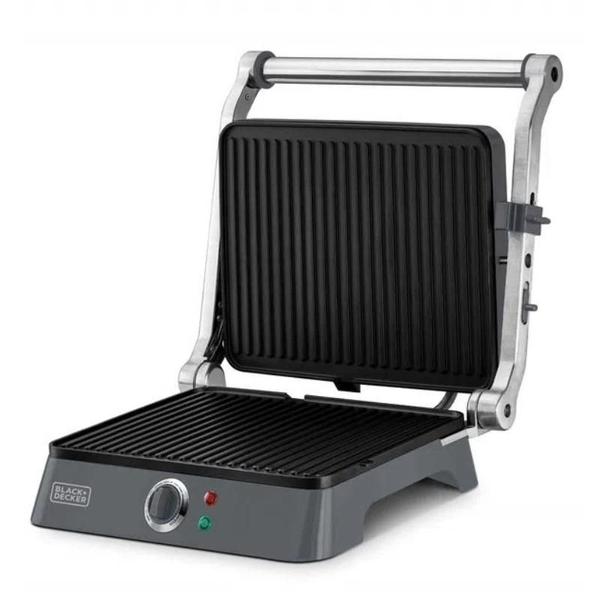 Imagem de Grill black+decker inox potencia de 1200w abertura de 180 G1400-127V