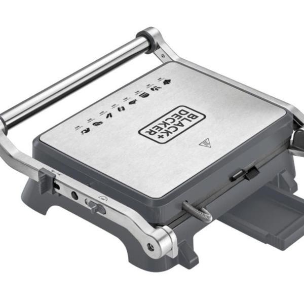 Imagem de Grill black+decker inox potencia de 1200w abertura de 180 G1400-127V