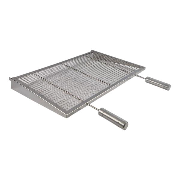 Imagem de Grill De Fundo Inox 70x53x47 Grelha Argentina + 2 Parrillas