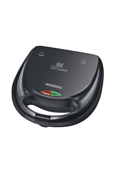Grill e Sanduicheira Mondial Fast Grill S12 Preta - 750W 127V Grill e Sanduicheira Mondial Fast Grill S12 Preta - 750W 127V